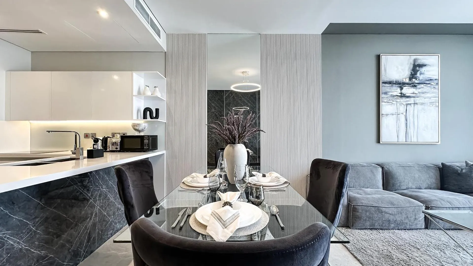 Apartment Trophy-Luxurious Living W Serene Sea Blends View Dubai