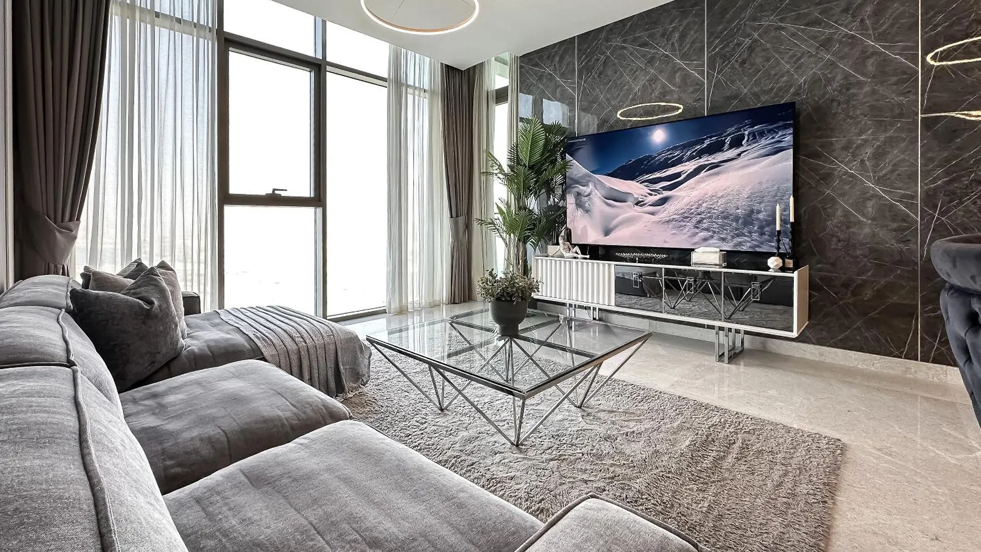 Apartment Trophy-Luxurious Living W Serene Sea Blends View Dubai